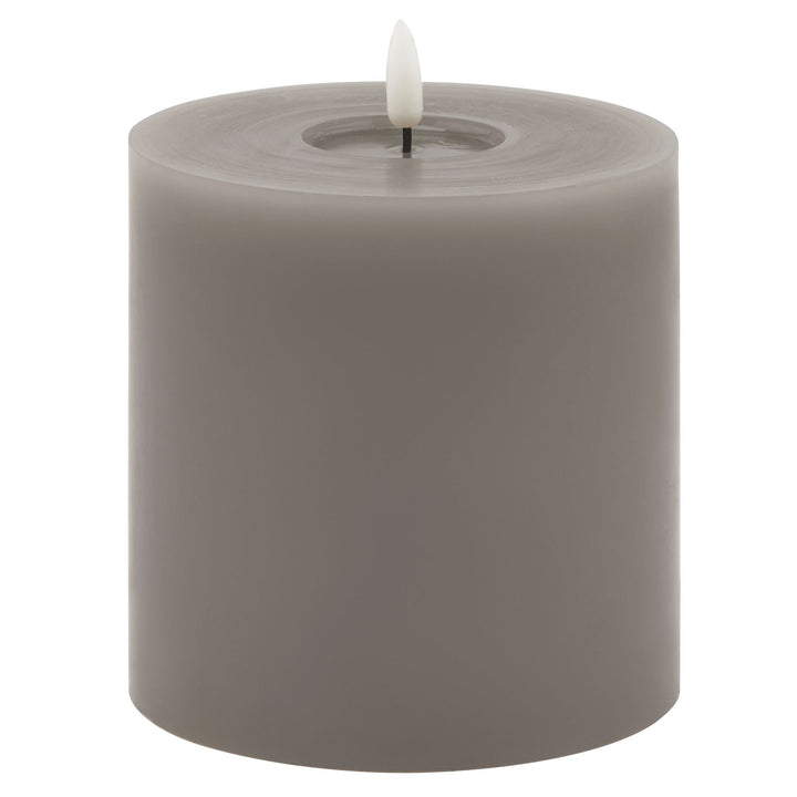 Luxe Melt Effect 5x5 Grey LED Wax Candle