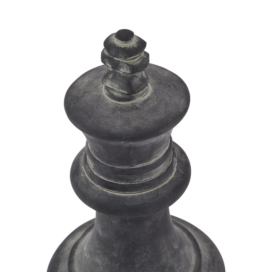 Decorative Grey King Chess Piece