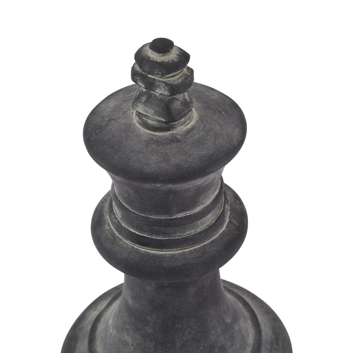 Decorative Grey King Chess Piece