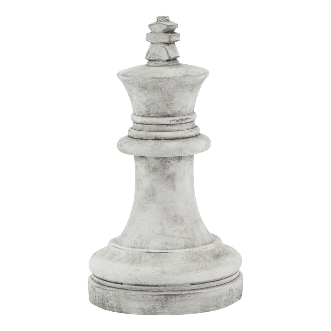 Decorative Grey King Chess Piece