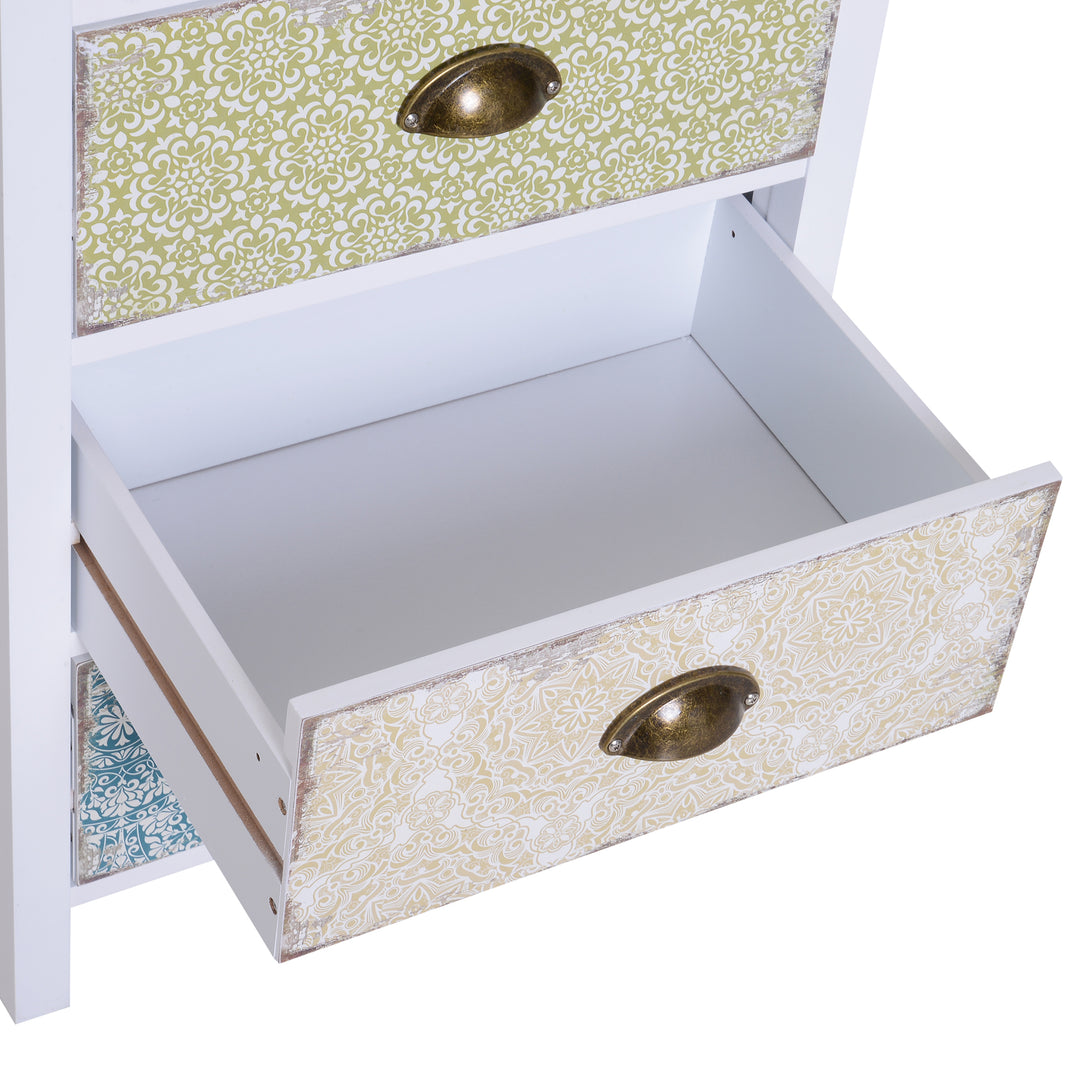 Storage Chest Unit, 46Wx34Dx94H cm-White