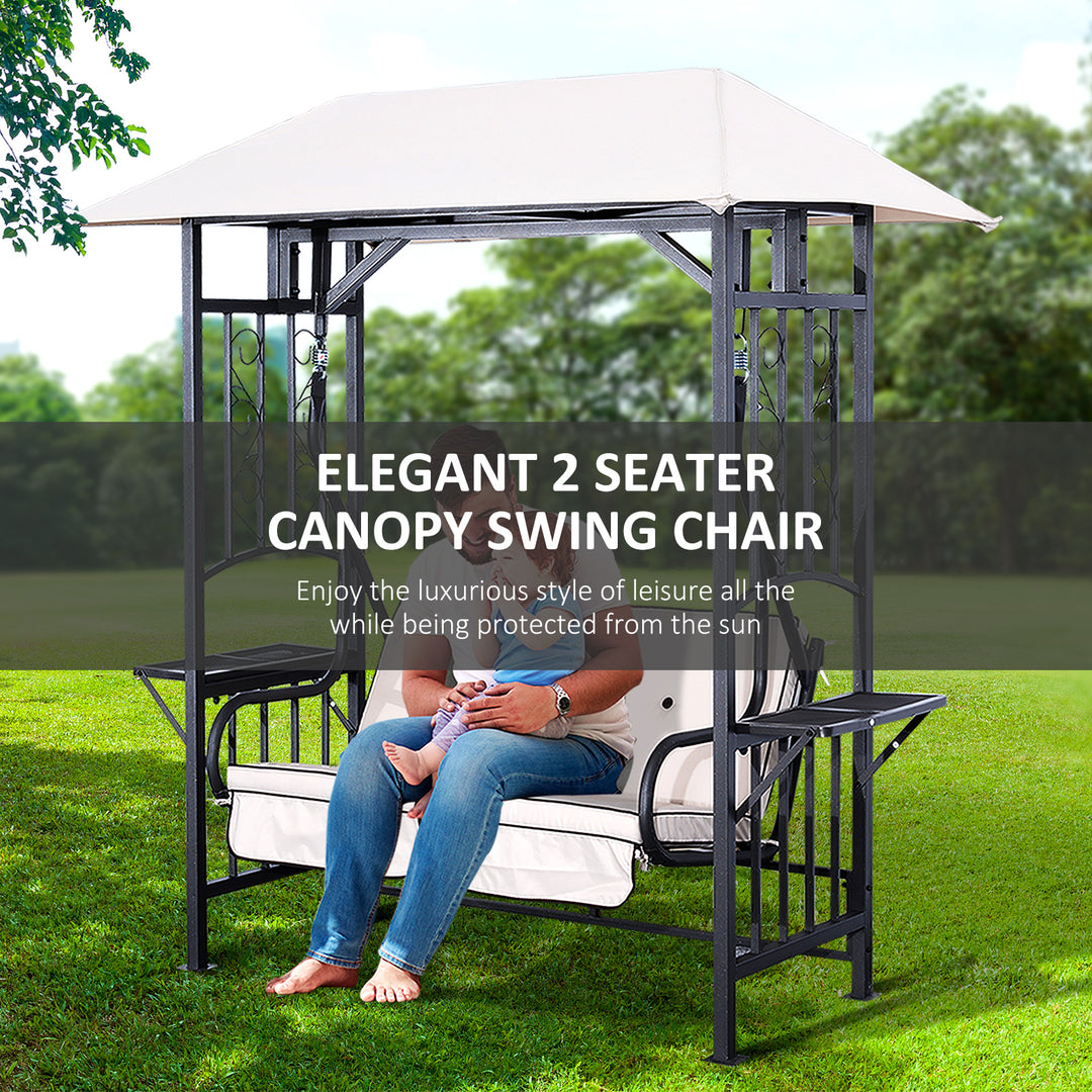 2 Seater Canopy Swing Chair Seat
