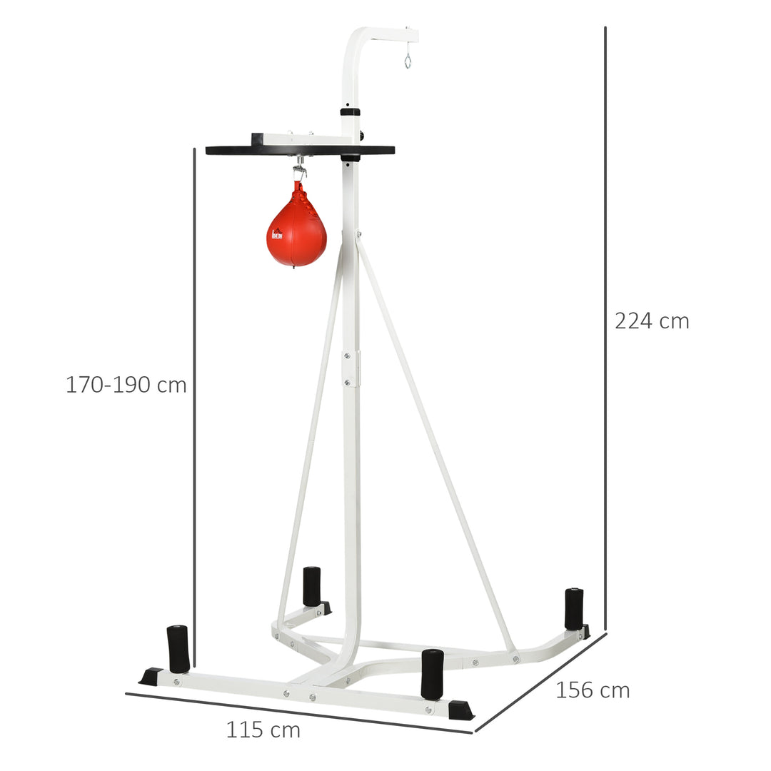 Free-Standing Speed Bag Boxing Platform Punch Bag Fitness Station Stand