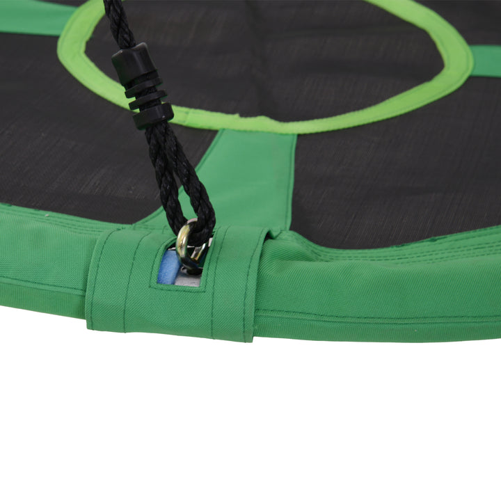 40 Inch / 100 cm Tree Swing Round Kids Nest Swing Seat Adjustable Rope for Outdoor Backyard Garden Play Activity Green