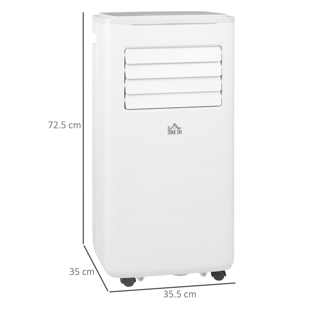 9,000 BTU Portable Air Conditioner, Smart Home WiFi Compatible, Dehumidifier Cooling Fan for Room up to 20m², with Remote, LED Display White