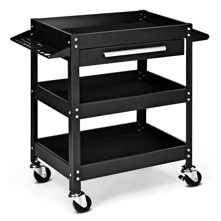 3-Tray Rolling Utility Cart Tool Organiser Trolley