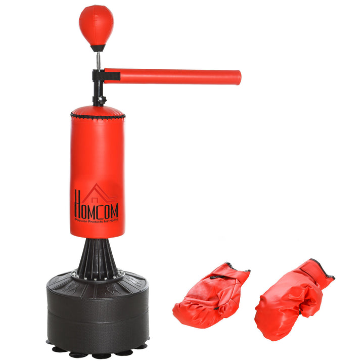 Freestanding Boxing Punch Bag Stand with Rotating Flexible Arm, Speed Ball, Waterable Base by HOMCOM