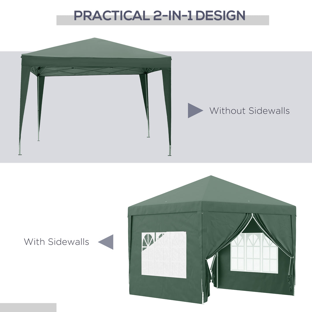 Pop Up Gazebo Marquee, size(3m x 3m)-Green