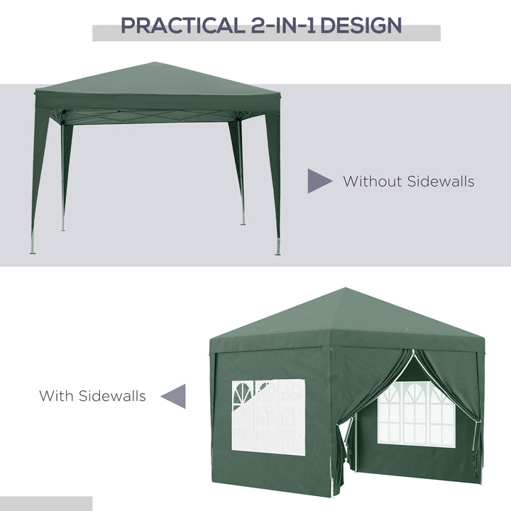 Pop Up Gazebo Marquee, size(3m x 3m)-Green