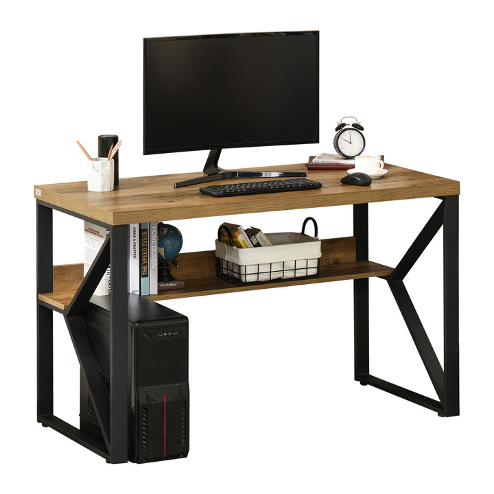 Writing Desk Computer Table Home Office PC Laptop Workstation Wood Effect