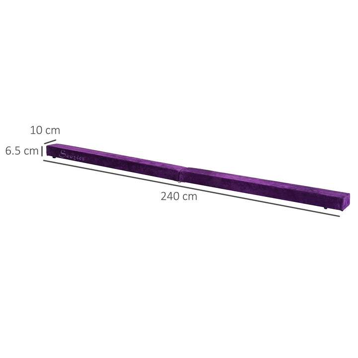 Balance Beam Trainer, 2.4 m-Purple