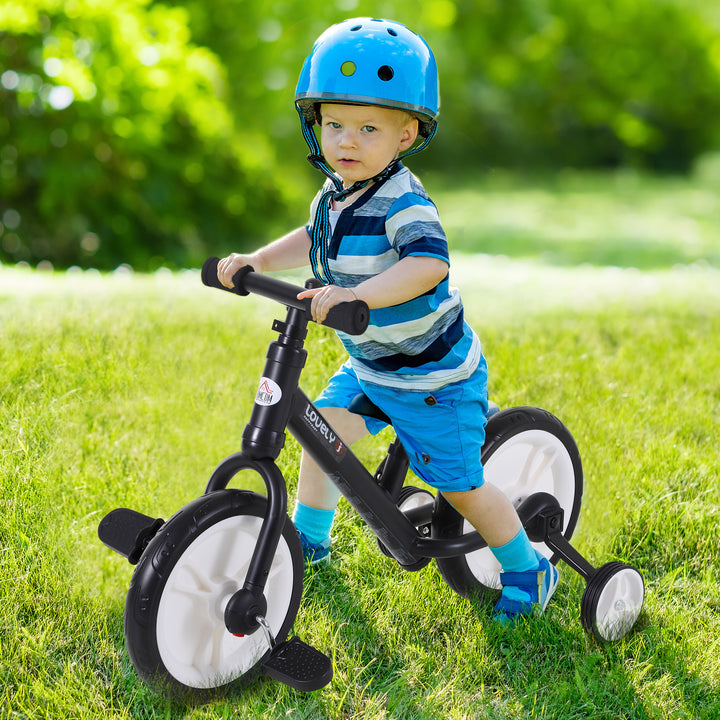 PP Toddlers Removable Stabiliser Balance Bike Black