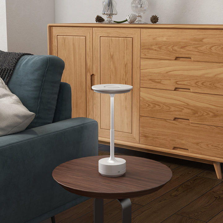 Cordless Table Lamp, Touch LED Desk Lamp with 4000mAh Rechargeable Battery, Silver