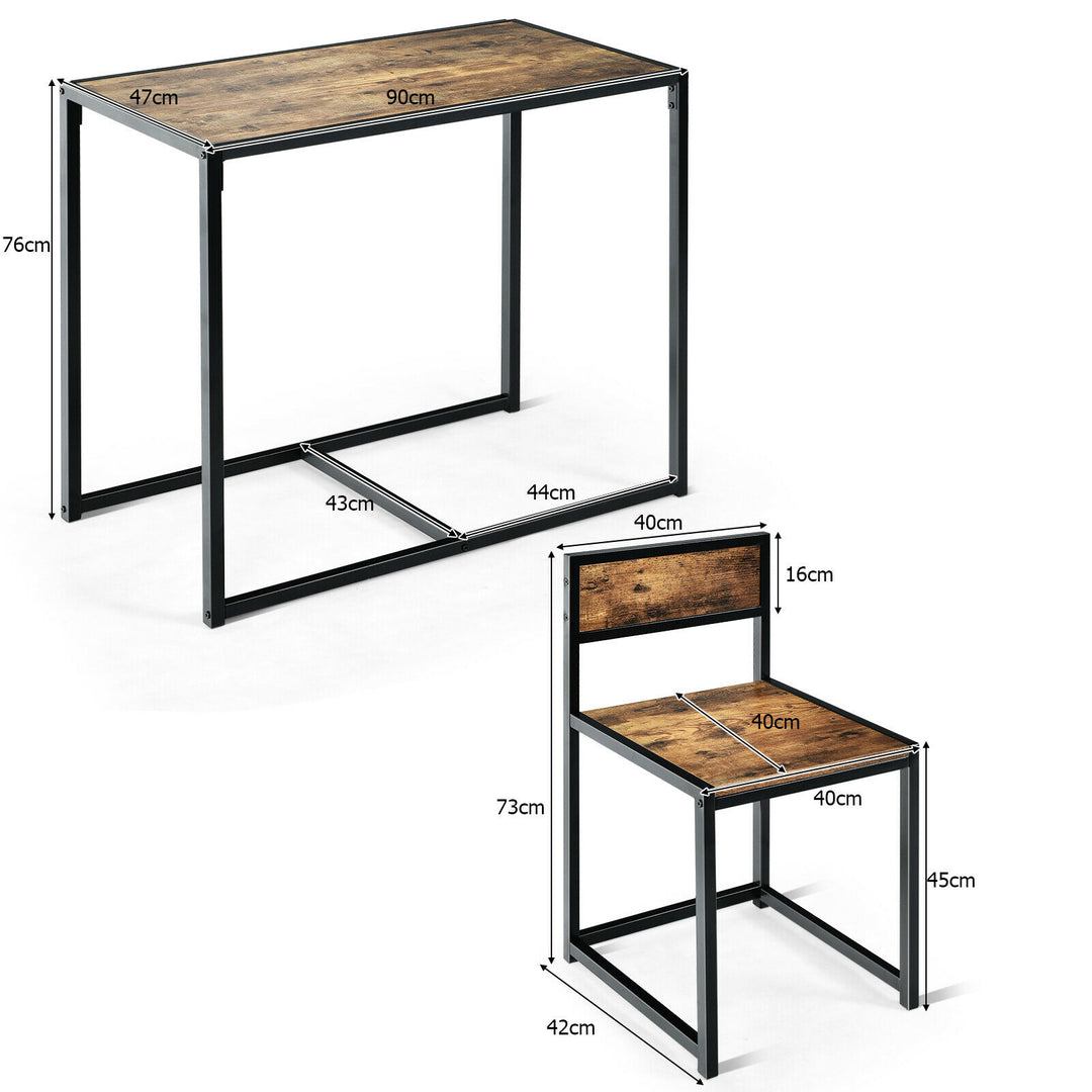 Compact Table and Chair Set-Coffee