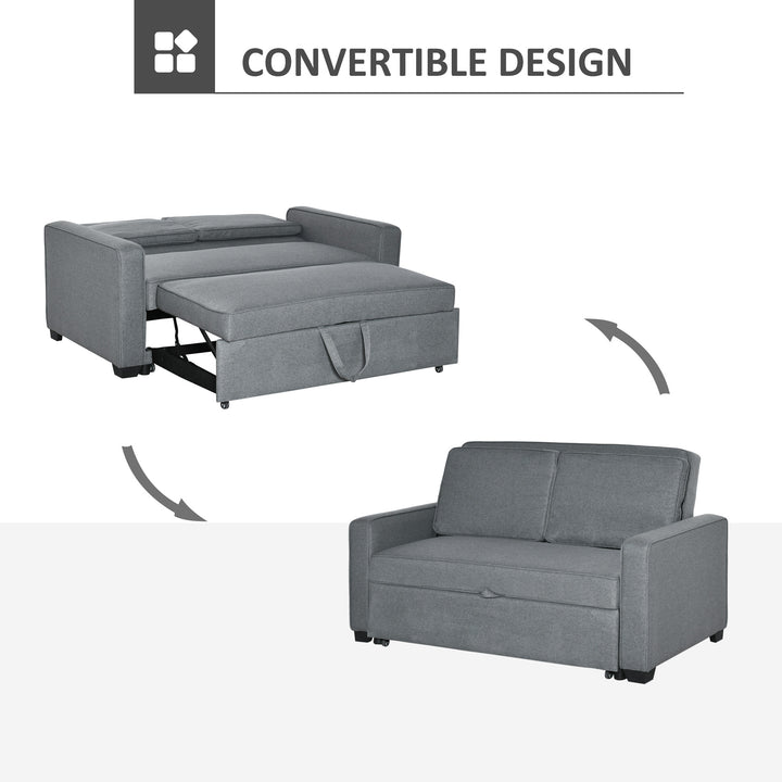 Double Sofa Bed Click Clack Sofa Bed-Grey