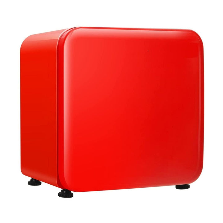 Compact Refrigerator with Reversible Door-Red