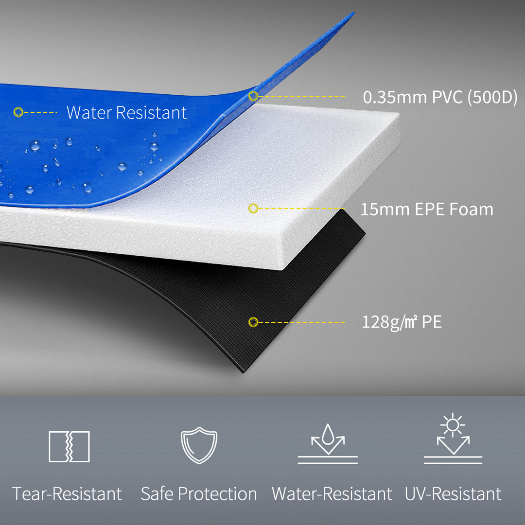 HOMCOM 10ft Trampoline Safety Pad-Multicolour