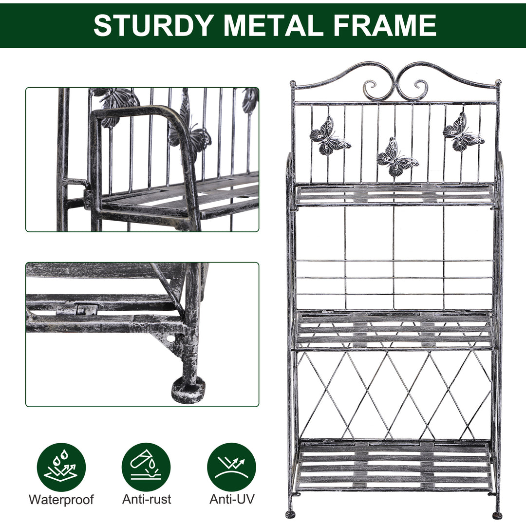 Indoor Outdoor Freestanding 3-Tier Garden Plant Stand