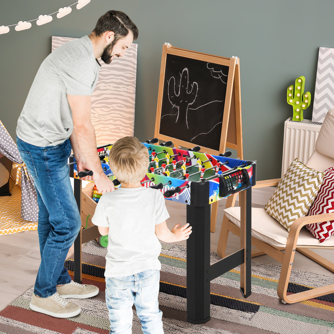 2.8ft Foosball Table Football Game Table Arcades Competition Sized for Indoor, Game Room, Bars