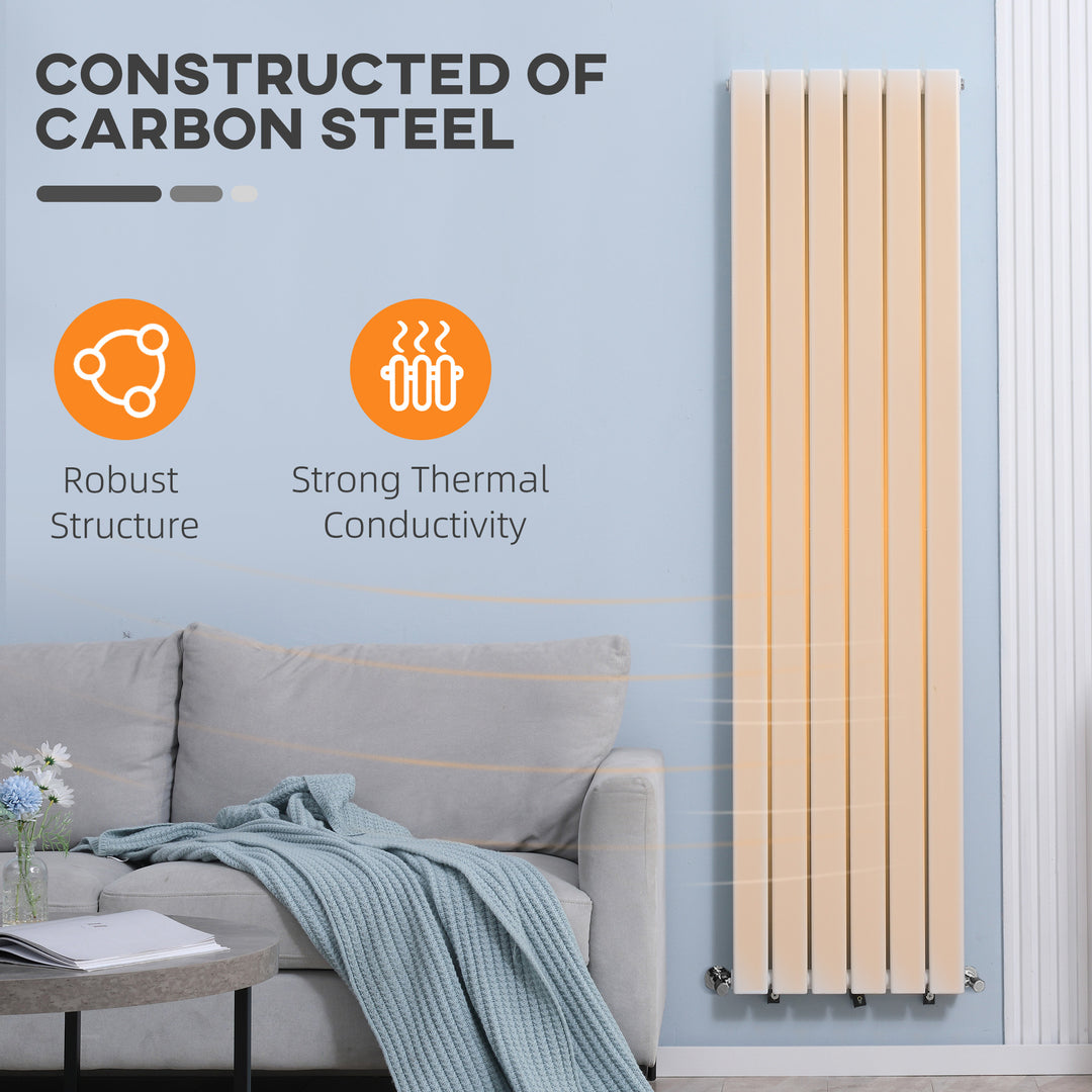 Wall-mounted Heater Water-filled Heat , Centralised Space Heater, Horizontal Designer Radiators, for Bedroom Home Office, White