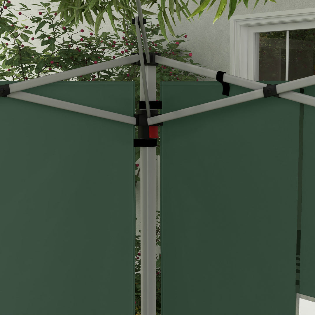 Gazebo Side Panels, Sides Replacement with Window for 3x3(m) or 3x4m Pop Up Gazebo, 2 Pack, Green