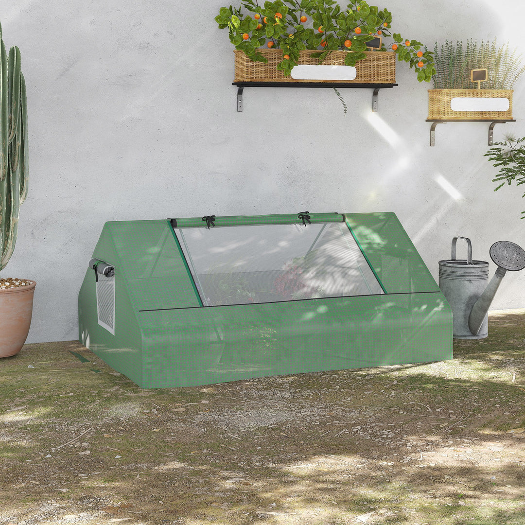 Portable Garden Small Greenhouse-Dark Green