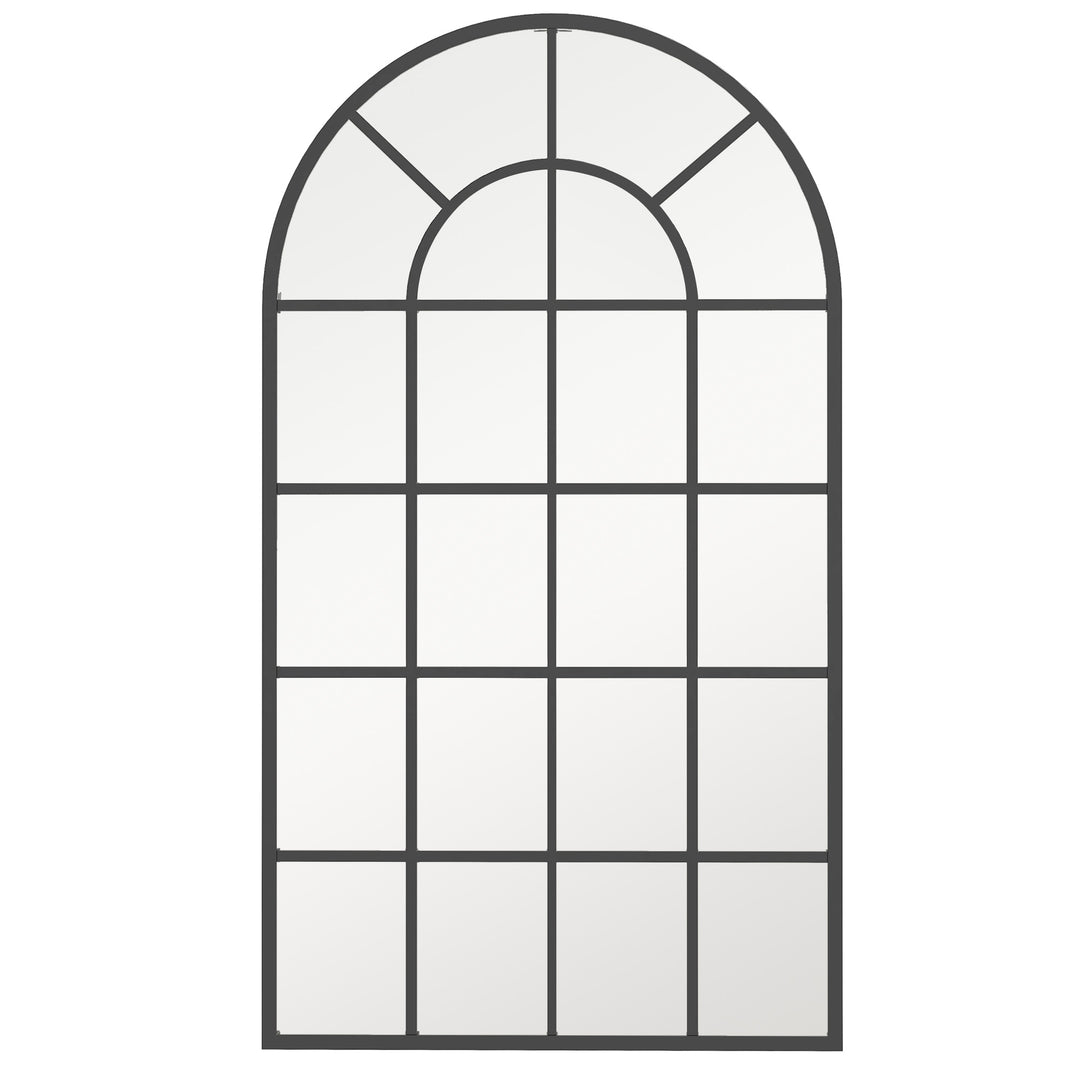 Arched Decorative Wall Mirror, Modern Window Mirror for Home Decor 110 x 62 cm