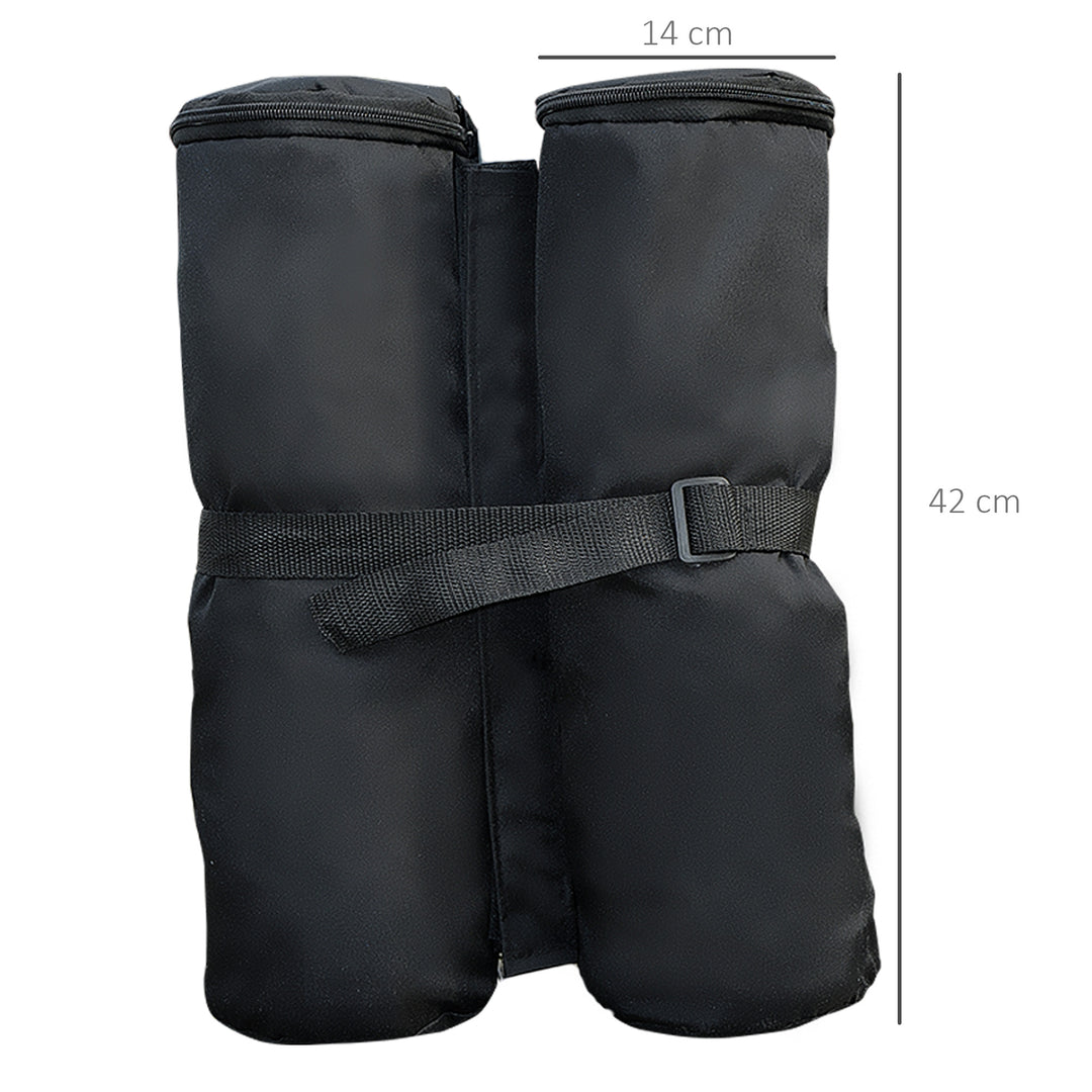 Outsunny 4pcs Gazebo Weight Sand Bag Bags Leg Weights Marquee Tent Canopy Base