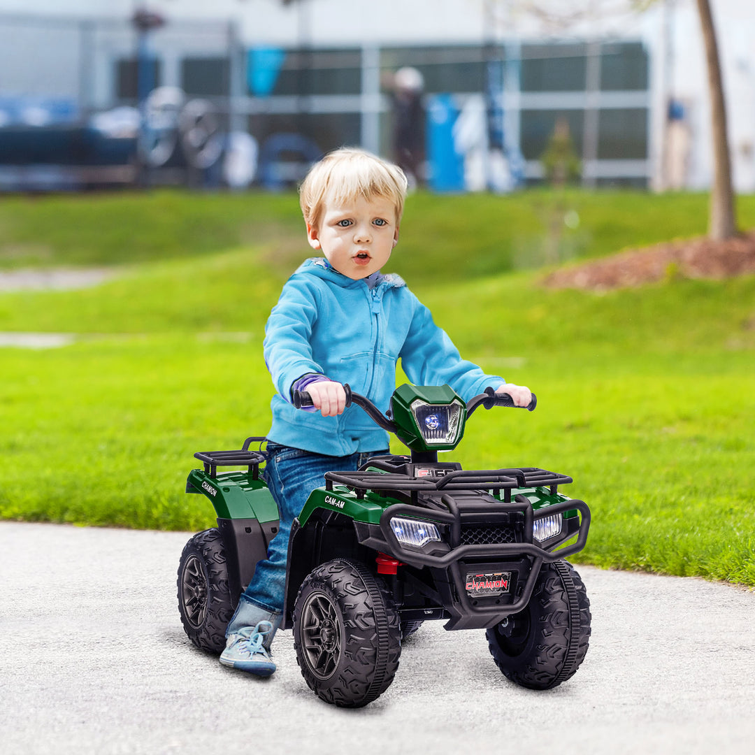 12V Kids Quad Bike with Forward Reverse Functions, Ages 3-5 Years - Green