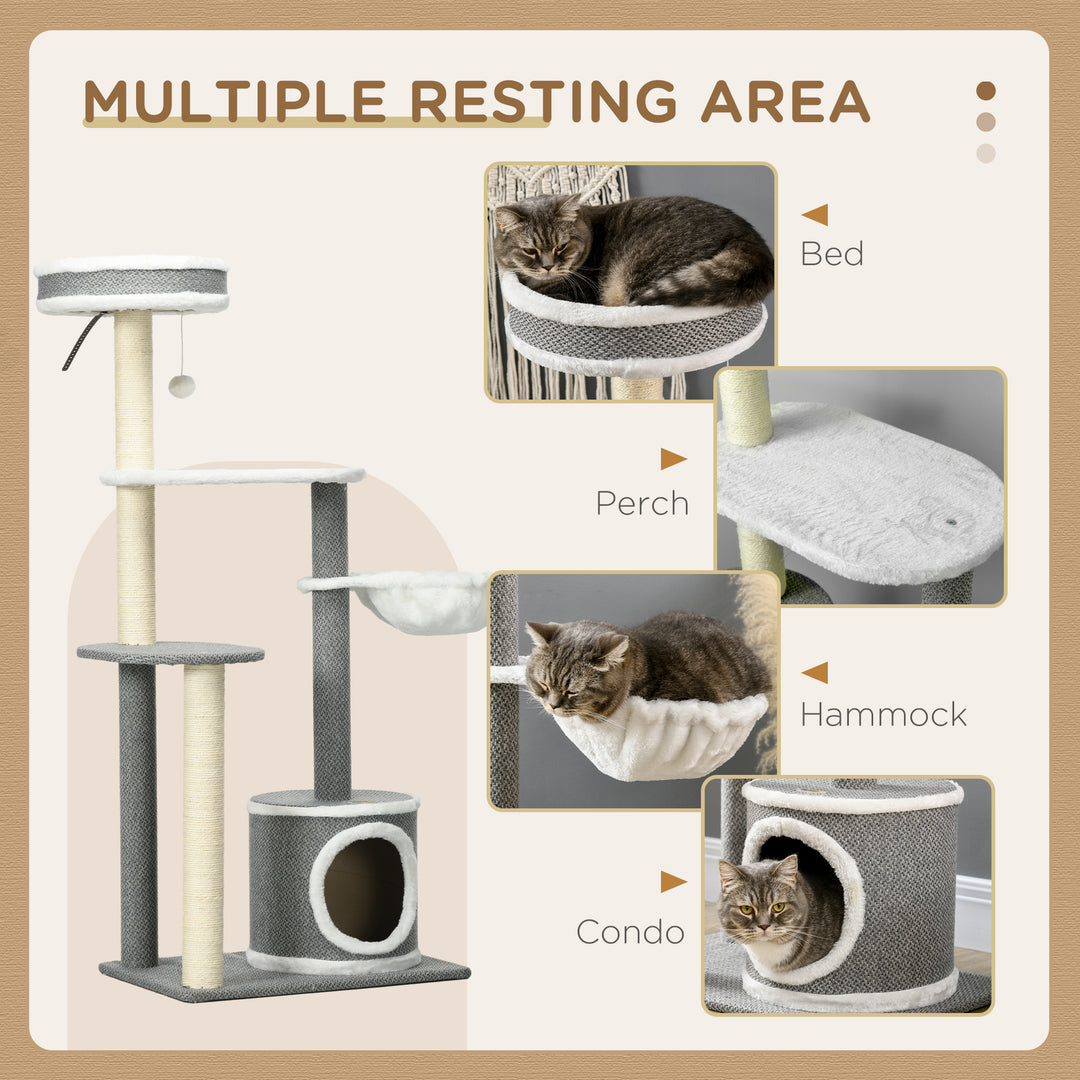 Cat Tower Tree for Indoor Cats w/ Scratching Posts