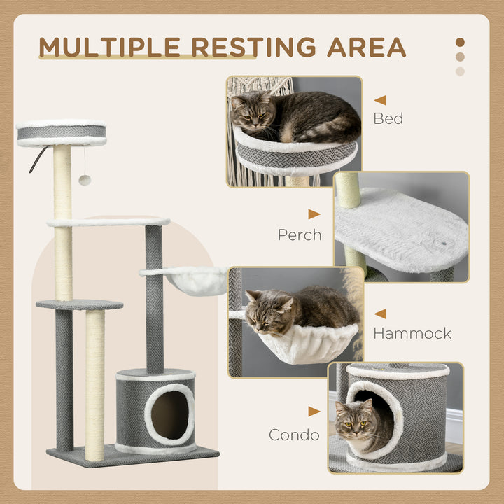 Cat Tower Tree for Indoor Cats w/ Scratching Posts