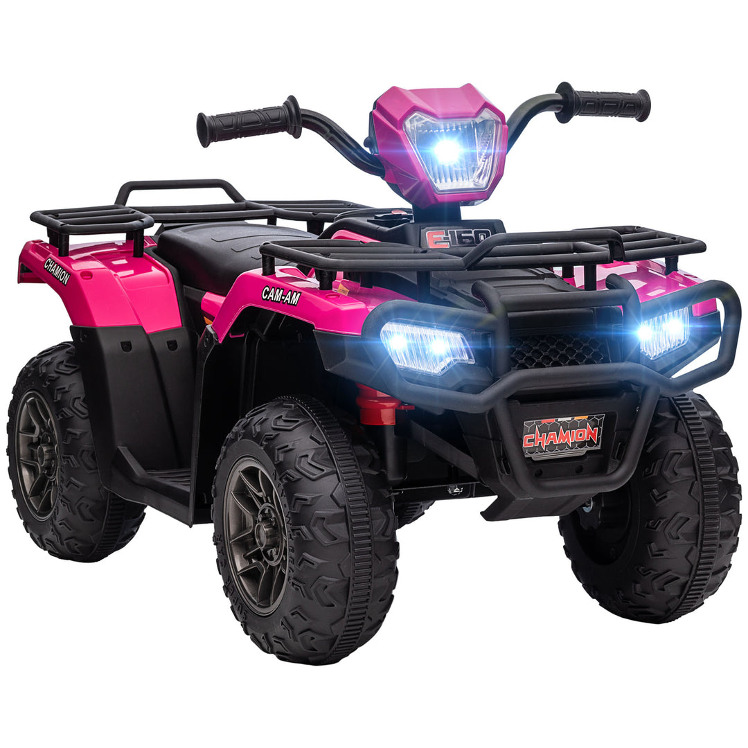 12V Kids Quad Bike with Forward Reverse Functions, Ages 3-5 Years - Pink