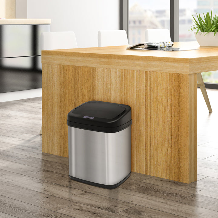 20L LUXURY Automatic Sensor Dustbin Kitchen Waste Bin Rubbish Trashcan Auto Dustbin Stainless Steel with Bucket 33*25*42.5CM