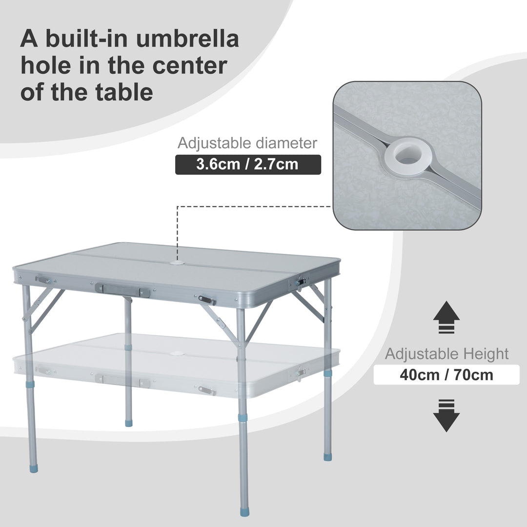 Folding Table Chairs Picnic Portable Camping Dining Garden Patio BBQ Aluminium