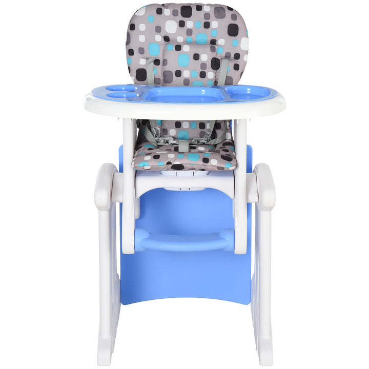 HDPE 3-in-1 Baby Booster High Chair Blue