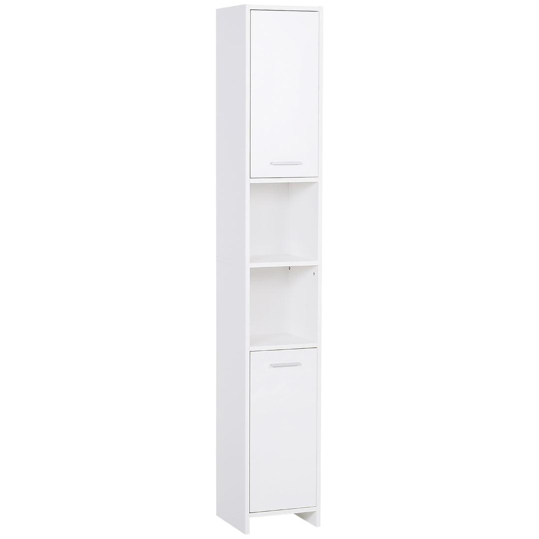 Particle Board Tall Freestanding Bathroom Storage Cabinet White