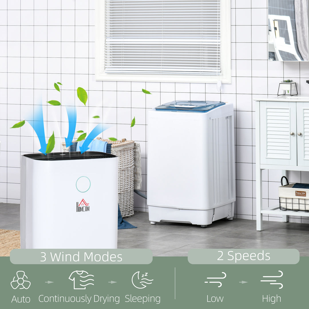 16L/Day 4000ML Portable Quiet Dehumidifier for Home Laundry Room Bedroom Basement, Electric Moisture Air De-Humidifier with 3 Modes