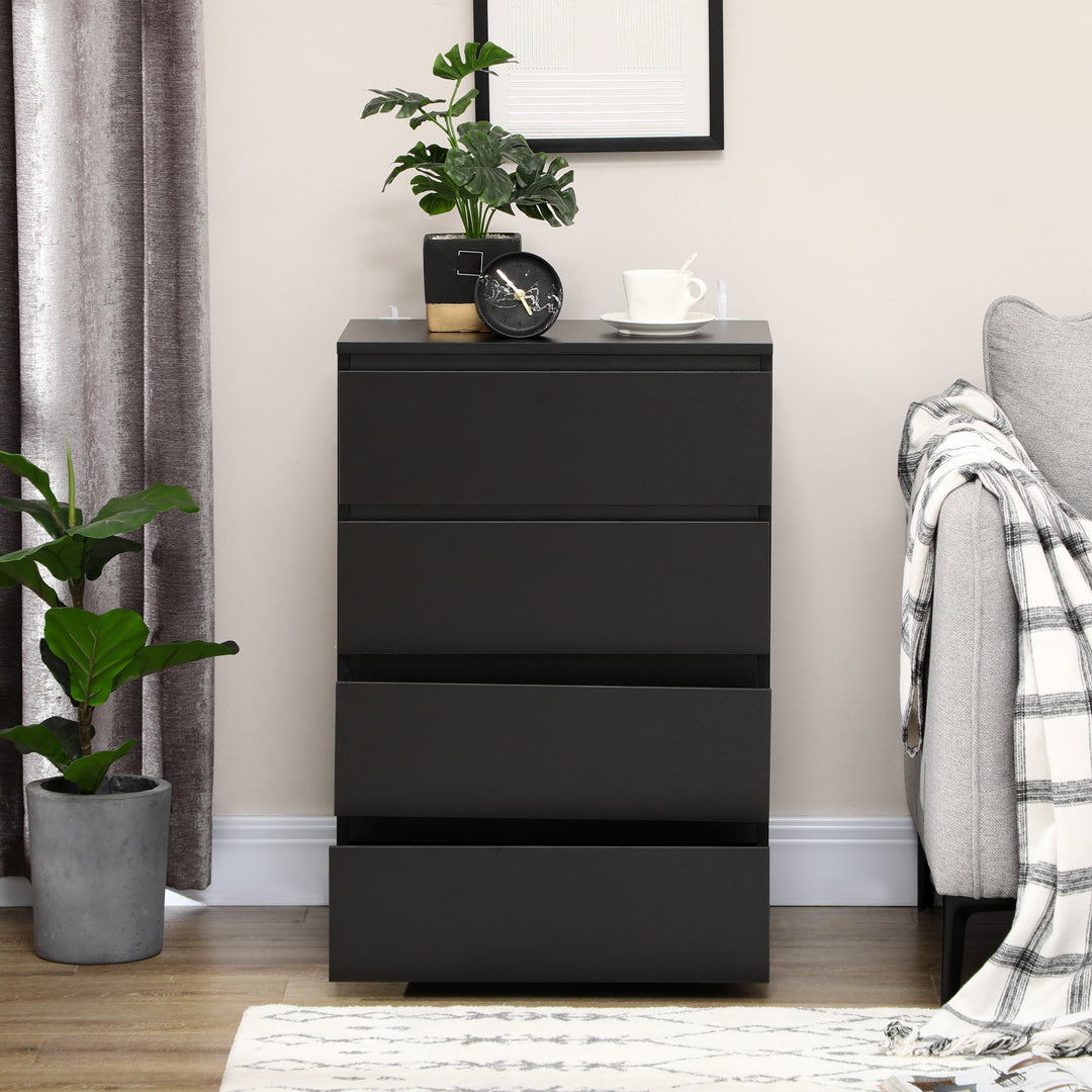 Chest of Drawers, 4-Drawer Storage Cabinets, Modern Dresser, Storage Drawer Unit for Bedroom