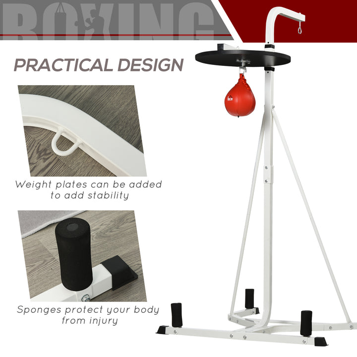 Free-Standing Speed Bag Boxing Platform Punch Bag Fitness Station Stand