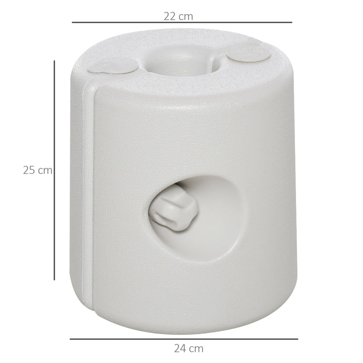 Tent Weight Base, 4pcs Plastic Anchor Weights-White