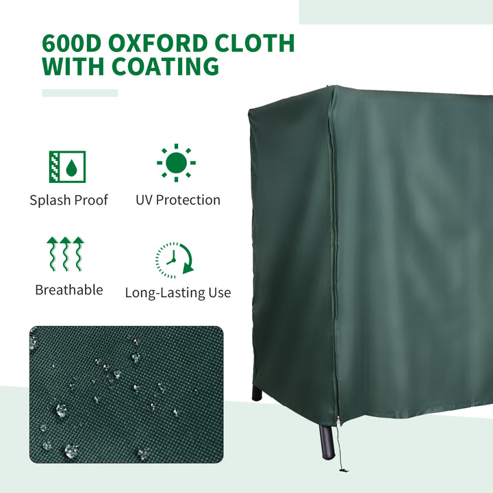 Height Oxford Polyester Waterproof Swing Chair Cover Green