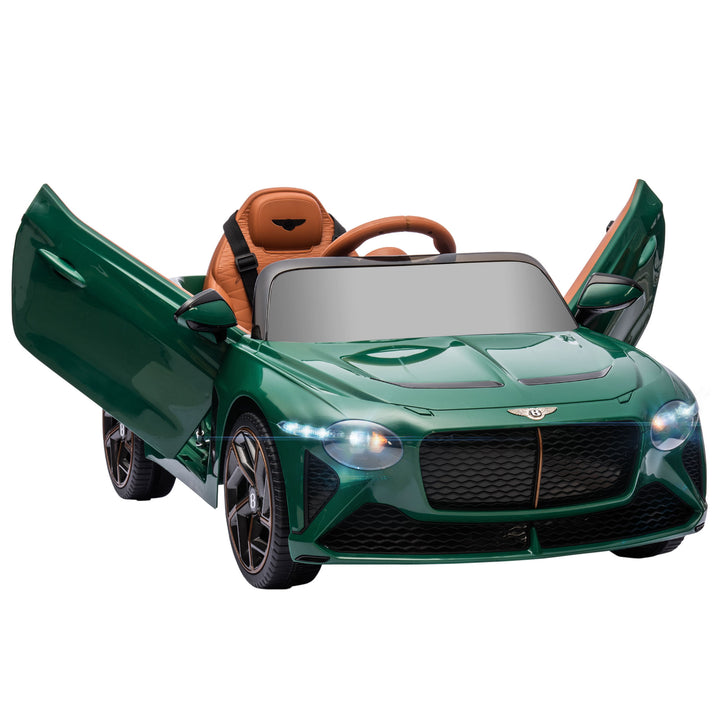 Bentley Bacalar Licensed 12V Kids Electric Ride on Car with Remote Control, Powered Electric Car with Portable Battery, Music, Horn, Lights, Suspension Wheels, for Ages 3-5 Years - Green