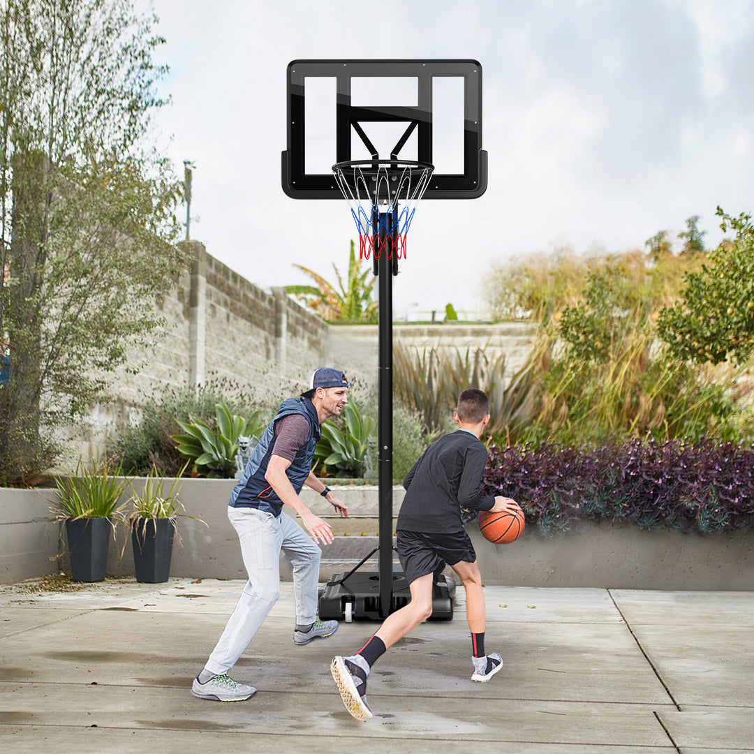 2.45M-3.05M Height Adjustable Basketball Stand for Kids and Adult