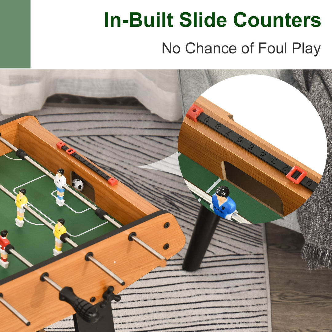 Folding Football Gaming Table Mini Foosball Soccer Table for Family Fun Kids Toy Indoor Play Sports