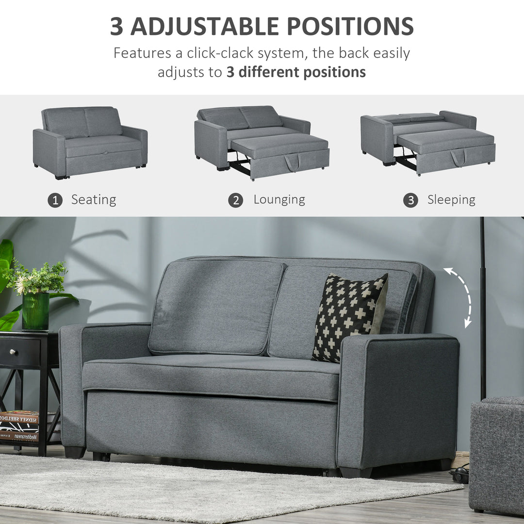 Double Sofa Bed Click Clack Sofa Bed-Grey