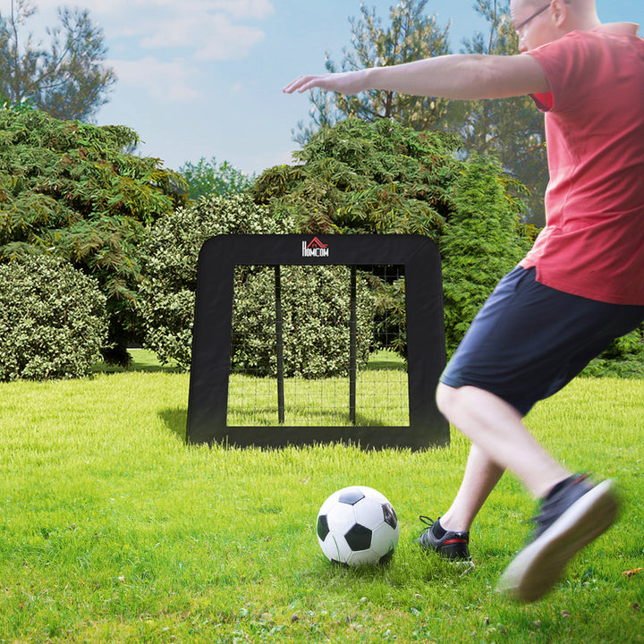 HOMCOM Football Training Net, Adjustable Angle Pitch Back Training Rebounder Net, Target Goal w/ Quick Folding Design