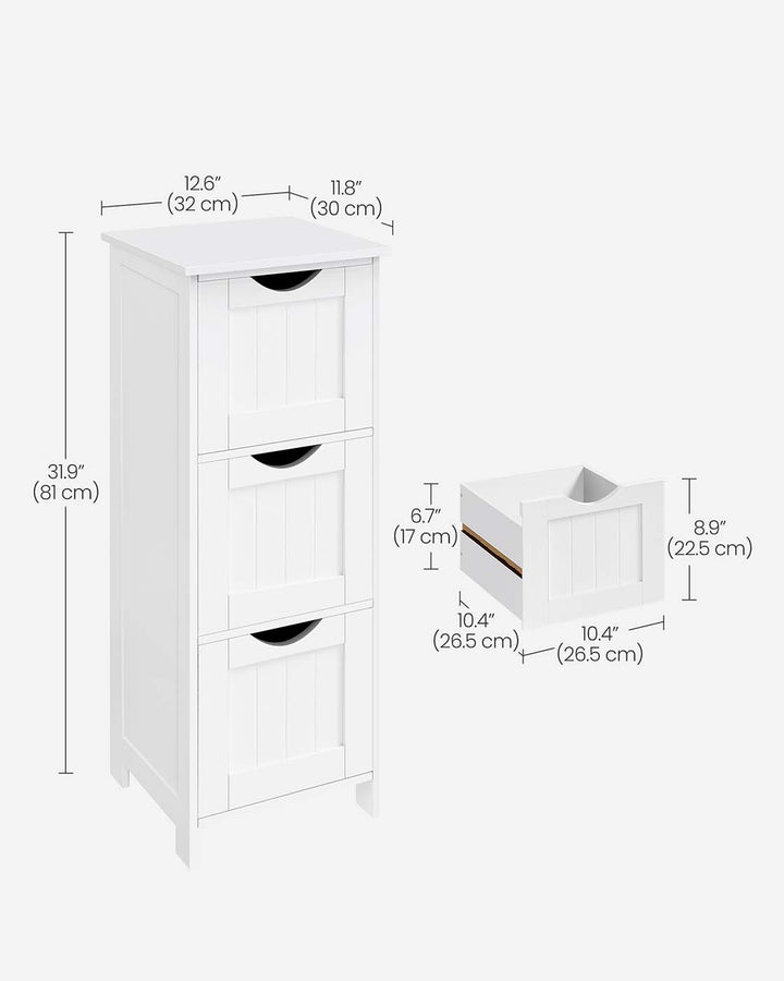 3 Drawers Floor Cabinet