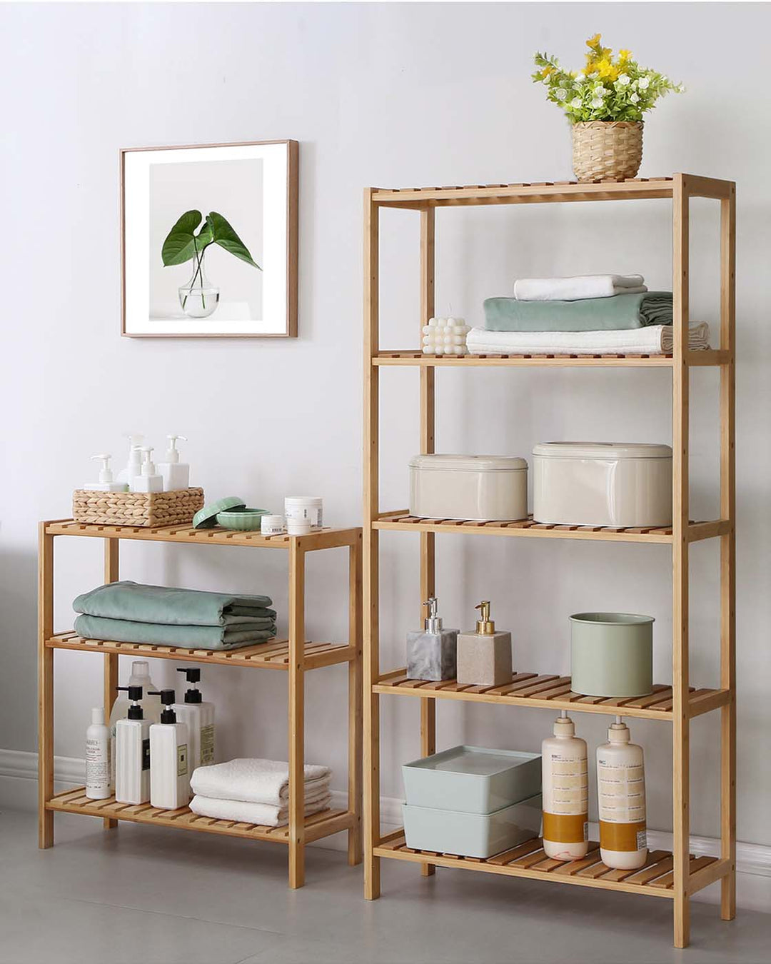 Bamboo Storage Stand Shelf