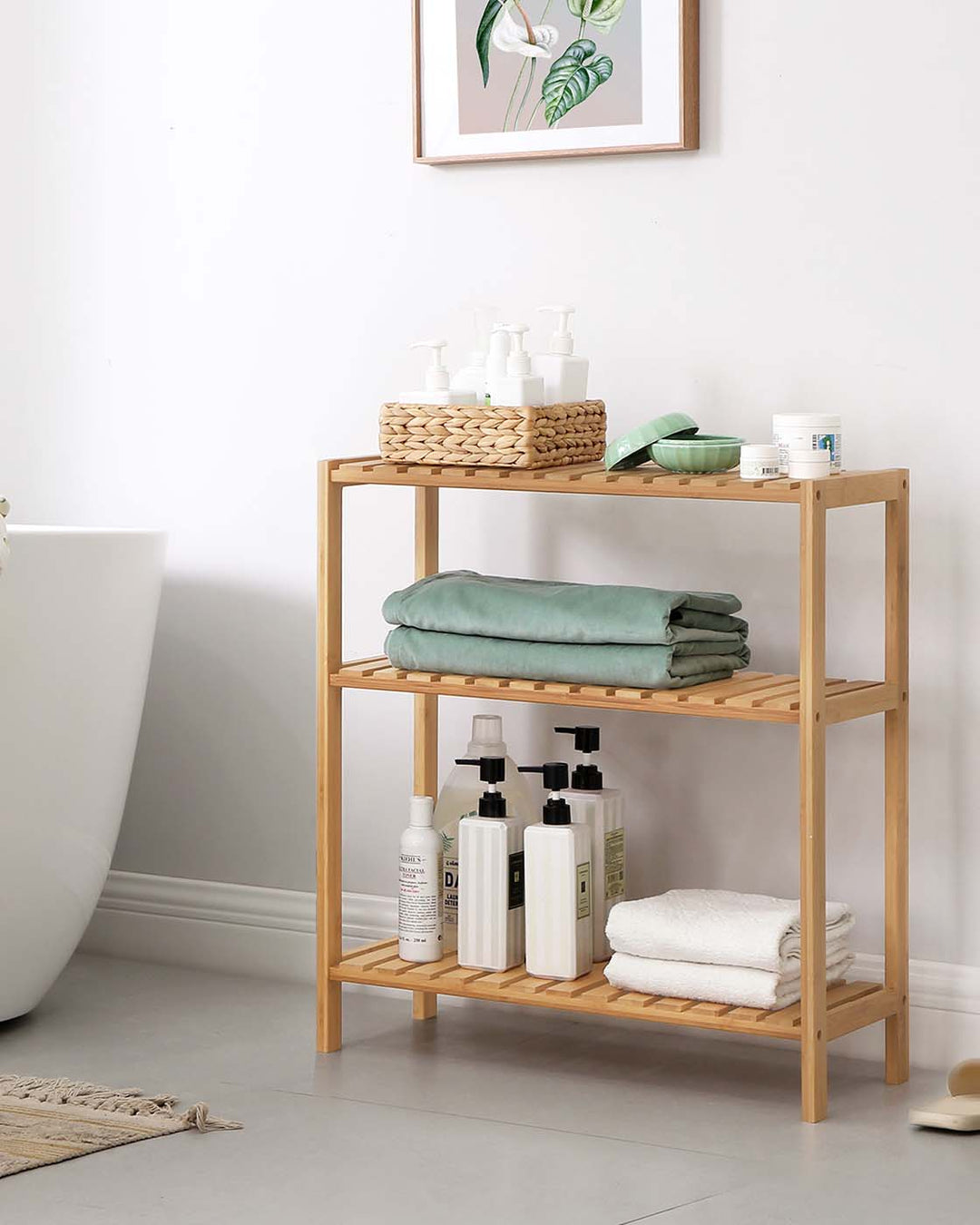 Bamboo Storage Stand Shelf
