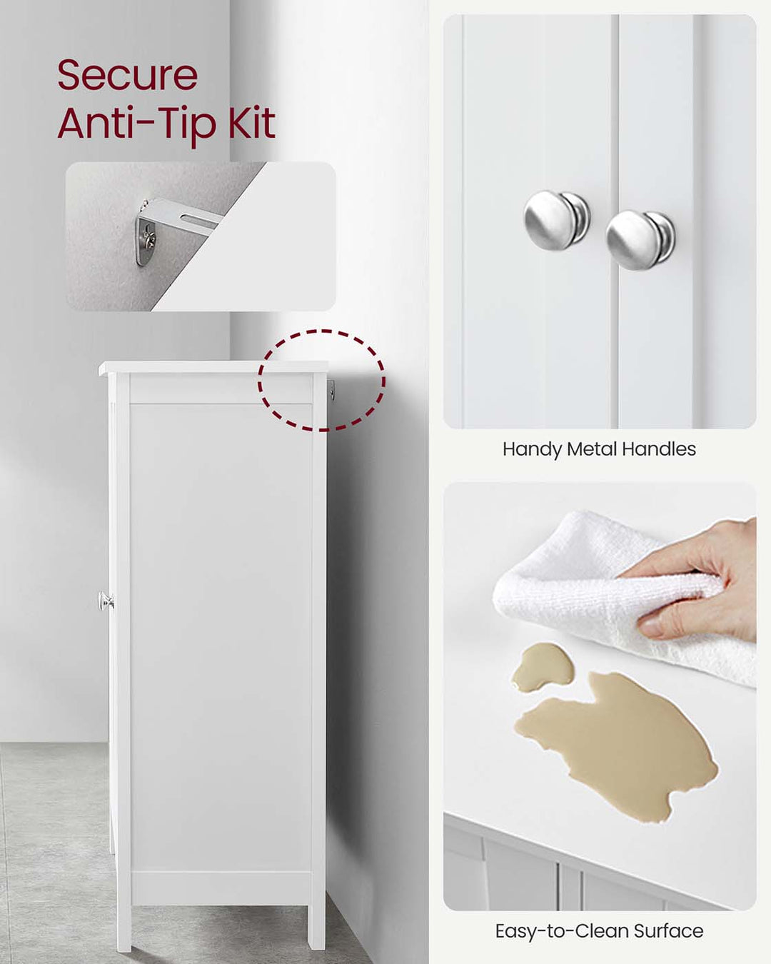 Double Door Bathroom Cabinet